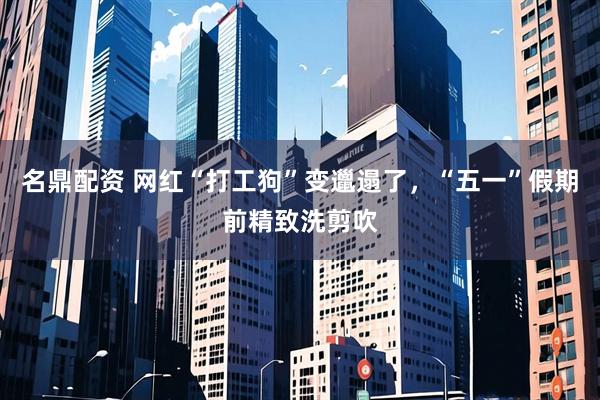 名鼎配资 网红“打工狗”变邋遢了，“五一”假期前精致洗剪吹